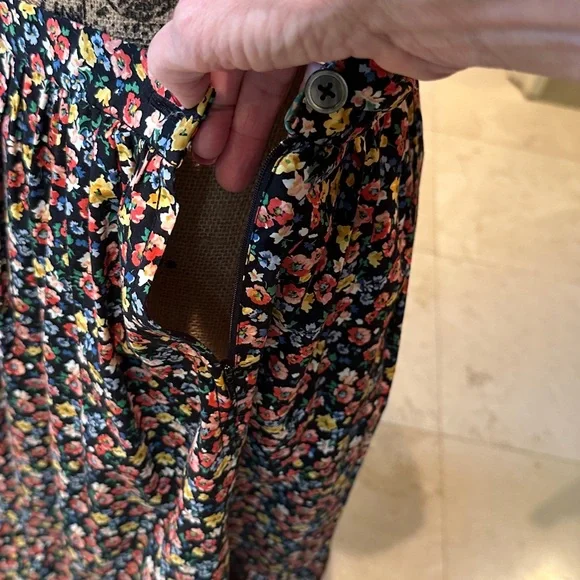 Tricot Comme Des Garcons vintage maxi print skirt in cotton
